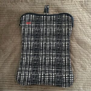 Built Black Plaid Neoprene Laptop Sleeve 17” Plus